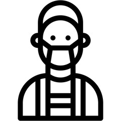 bald, user, hair, man, profile Icon