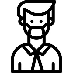 person, manager, user, male, account Icon