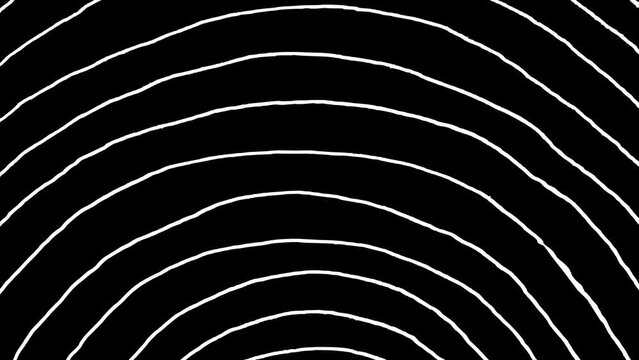 White wiggly hand drawn abstract curve line pattern doodle overlay animation 