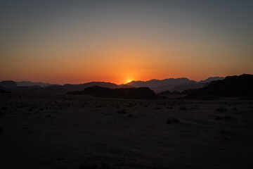 Tramonto Wadi Rum