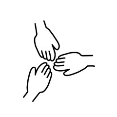 Obraz premium Simple hand drawing of Teamwork