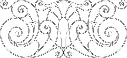 vector illustration, sketch, design, accessories icon, classic vintage ethnic traditional logo, floral and animal motif