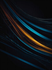 Sleek abstract motion banner set against a dark backdrop