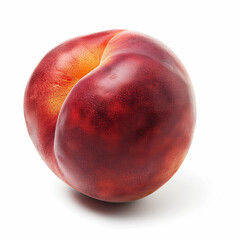 nectarine on white background