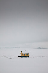 Lonely House in winter - Iceland