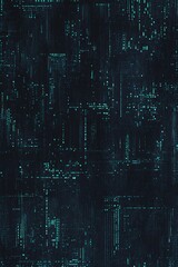 Fototapeta premium Digital pixelated or bit patterns symbolizing data and communication.
