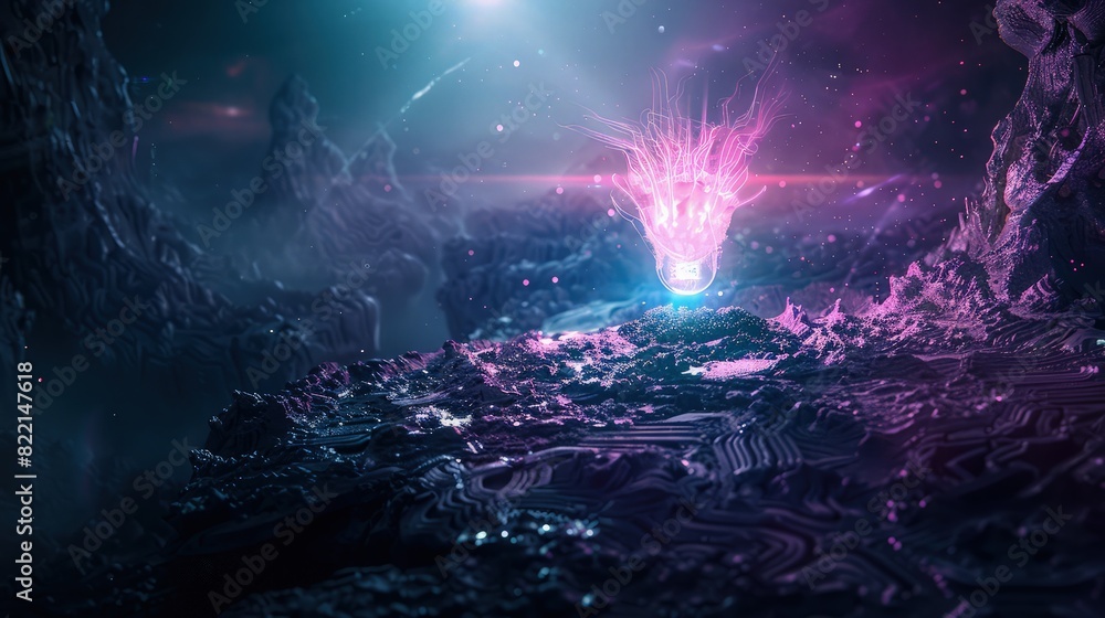 Poster background with space for text