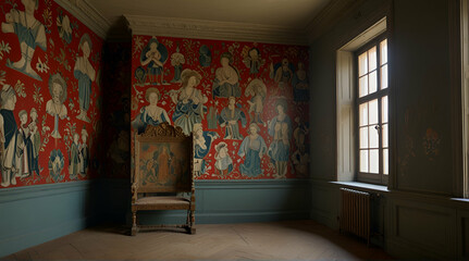  Historic art wall paint, generative.ai
