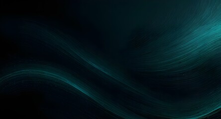 black dark light jade petrol teal cyan sea blue green abstract wave wavy line background ombre gradient blue atoll color noise grain rough grungy matte shimmer metallic electric template design