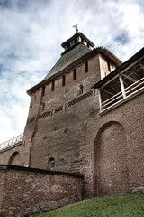 Fortress tower of the Russian fortress.