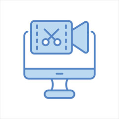 Video Editing Icon editable stock vector icon