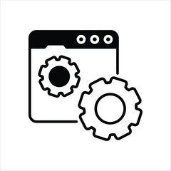 Web Development Icon editable stock vector icon