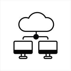 Web Hosting Icon editable stock vector icon