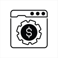 Money Management Icon editable stock vector icon