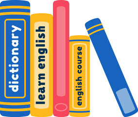 English Dictionary Book on Rack