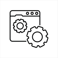 Web Development Icon editable stock vector icon