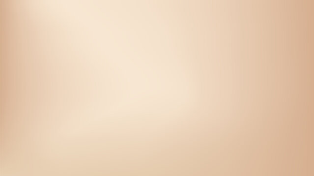 Nude beige bg. Neutral warm color gradation background. Abstract ivory wallpaper. Modern simple blur banner. Trend minimalist smooth coffee effect for presentation cover. Calm trendy luxury graphic.