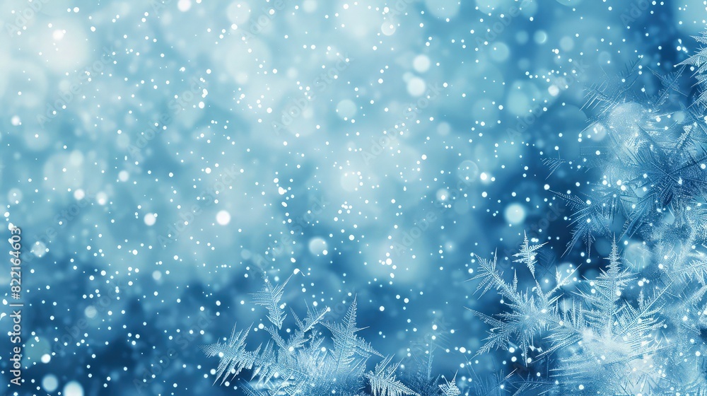 Poster a luxurious sky blue background with silver sparkles, creating a regal and elegant effect. the spark