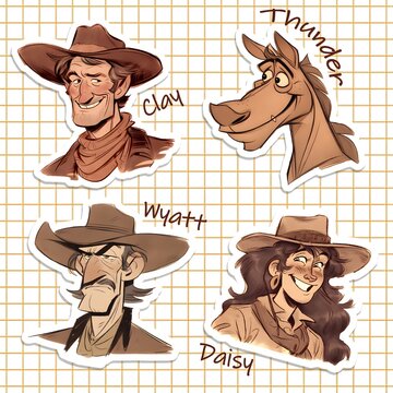 Western Stickers - Team 4