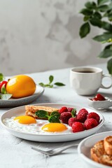 healthy food on the table. Selective focus