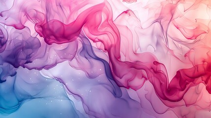 Obraz premium A modern and minimalist portrayal of an alcohol ink backdrop with a gradient fluid art design. The image features an intricate marble pattern, with the ink gradient seamlessly blending to create a