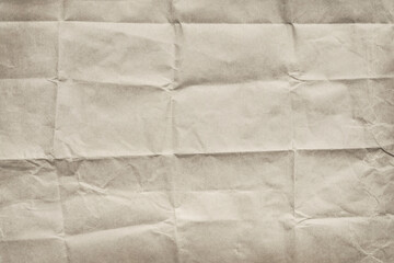 Fototapeta premium Creased empty sheet of paper , texture background