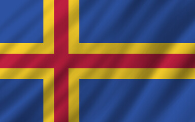 Fototapeta premium a backdrop of wavy flags from around the world