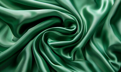 Obraz premium green satin background