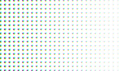 Vector Gradient CMYK Color Halftone Abstract Transparent Overlay Background Pattern 80s Comic Print Close Up Wallpaper Texture
