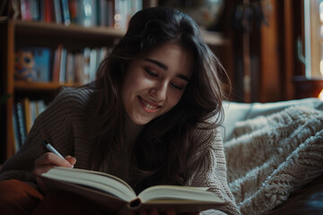 Student reading a book of clerihew poetry. World Clerihew Day, International Book Family Day