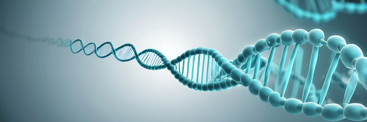 DNA strand on blue, Helix, dna background