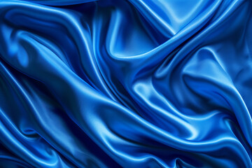 Obraz premium blue satin background