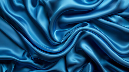 Obraz premium blue satin background
