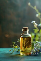 vernonium essential oil. Selective focus