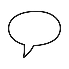 Speech bubble message icon. Chat bubble. Vector