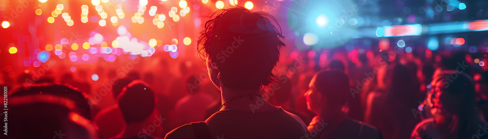 Poster Capturing the Excitement: Friends Enjoying Live Music Concert Together in Photo Realistic Shot, Highlighting Shared Experiences and Joy of Attending Live Events   Adobe Stock Photo