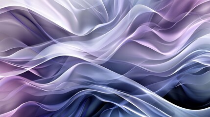 Obraz premium Colorful abstract wave background in midnight blue, light gray, and moderate violet. Use as a texture, background, or wallpaper.