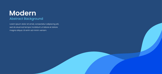 Modern abstract dark navy blue banner background