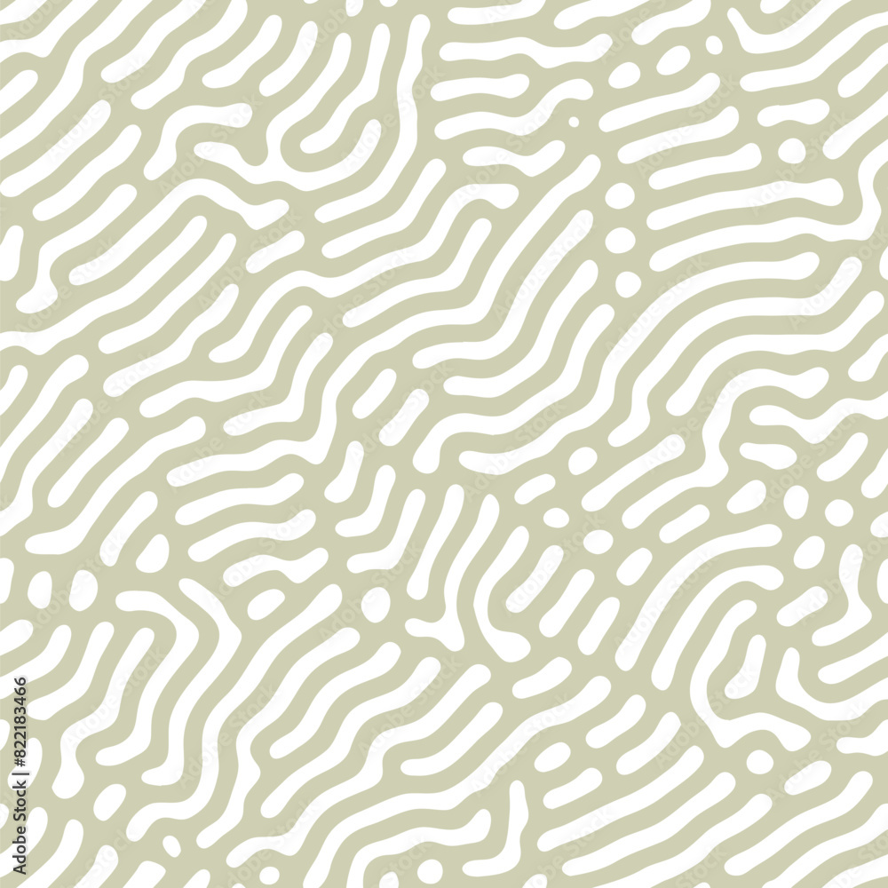 Aufkleber Abstract background of vector organic wood-like irregular lines pattern. Abstract seamless pattern background