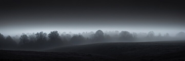Fototapeta premium gray fog on plain black dark background from Generative AI