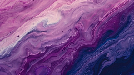 A painting of a blue and pink swirl with gold accents. The colors are vibrant and the gold accents add a sense of luxury and elegance to the piece. The overall mood of the painting is one of beauty