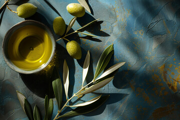 Olive Oil, Olive Leaves with Oil Extract