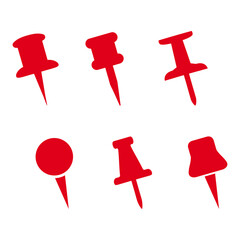 Vector set of pin 