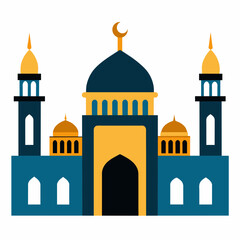 Mosque  vector illustration on white background 