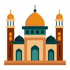 Mosque  vector illustration on white background 