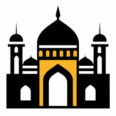 Mosque silhouette vector illustration 