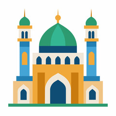 Mosque  vector illustration on white background 