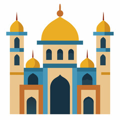 Mosque  vector illustration on white background 