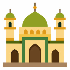 Mosque  vector illustration on white background 