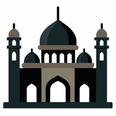 Mosque silhouette vector illustration 